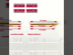 মেশিনযুক্ত পিন 2.0x18.5 মিমি সোনালি প্রলেপযুক্ত টার্মিনাল পিন ব্রাস সংযোগকারী জন্য যোগাযোগ পয়েন্ট পিন