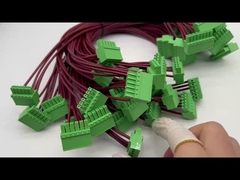 পিভিসি জ্যাকেট উপাদান কাস্টমাইজড ওয়্যার হারনেস সঙ্গে বৃত্তাকার রিং টার্মিনাল তারের