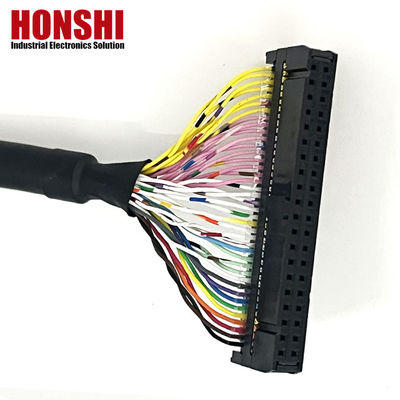 UL20276 সার্টিফাইড 40P Shielded Ribbon Cable PLC Connection IDC to Box Header Flat Cable