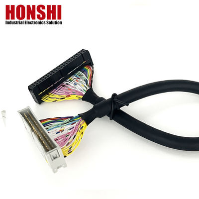 UL20276 সার্টিফাইড 40P Shielded Ribbon Cable PLC Connection IDC to Box Header Flat Cable
