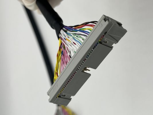 UL20276 সার্টিফাইড 40P Shielded Ribbon Cable PLC Connection IDC to Box Header Flat Cable