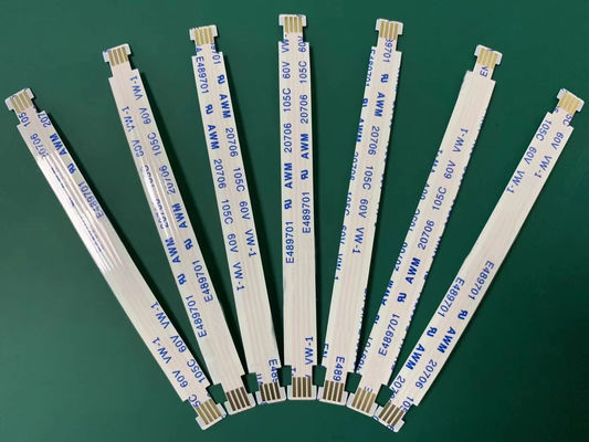 OEM ODM ফ্ল্যাট এফএফসি রিবন ক্যাবল কাস্টম Awm 20706 6 / 50 পিন এফপিসি এফএফসি ক্যাবল