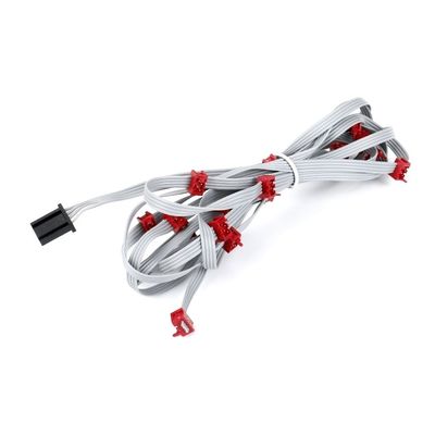 পিভিসি পলিস্টার 28AWG ফ্ল্যাট ক্যাবল 1.27 মিমি মাইক্রো সংযোগকারী 8 পিন আইডিসি ক্যাবল