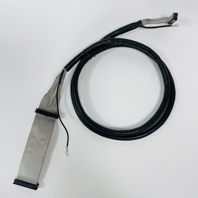 2.54 মিমি পিচ ব্ল্যাক রিবন ফ্ল্যাট ক্যাবল UL2651 28awg আইডিসি সংযোগকারী সহ
