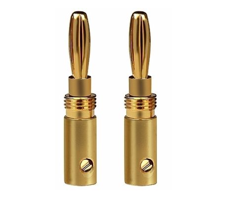 বেগুনের বুলেট প্লাগ সংযোগকারী 2.5mm 3.0mm 3.5mm 4.0mm 4.5mm 5.0mm মেশিনযুক্ত পিন সহ