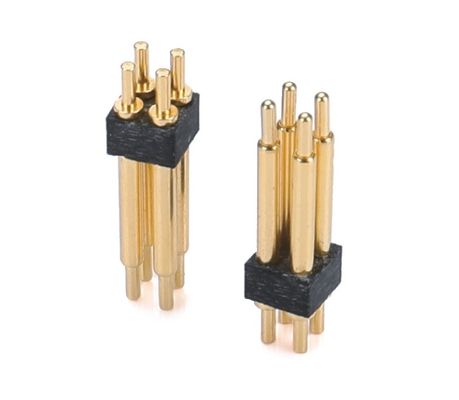 1.27mm H3.8mm পোগো পিন সংযোগকারী ব্রাস C6801 উপাদান 12 পিন সংযোগকারী স্পষ্টতা সঙ্গে