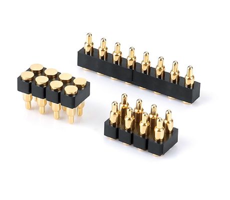 1.27mm H3.8mm পোগো পিন সংযোগকারী ব্রাস C6801 উপাদান 12 পিন সংযোগকারী স্পষ্টতা সঙ্গে