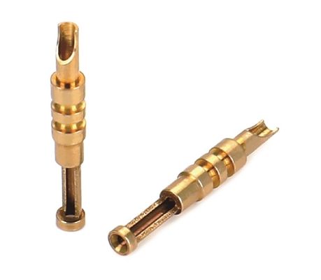 OEM সিএনসি ব্রাস মেশিন পিন যোগাযোগ স্বয়ংক্রিয় লেদ প্রক্রিয়া কাস্টমাইজড আকার