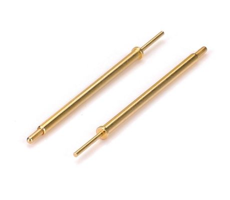 সংযোজক মেশিন পিন 2.0x18.5mm গোল্ড প্লাস্টিক টার্মিনাল পিন ব্রাস যোগাযোগ পয়েন্ট পিন