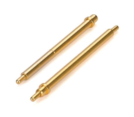 সংযোজক মেশিন পিন 2.0x18.5mm গোল্ড প্লাস্টিক টার্মিনাল পিন ব্রাস যোগাযোগ পয়েন্ট পিন