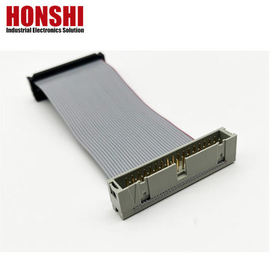34 পিন ফ্ল্যাট ক্যাবল UL2651 28awg 2.54 মিমি রিবন ক্যাবল আইডিসি সকেট টু বক্স হেডার