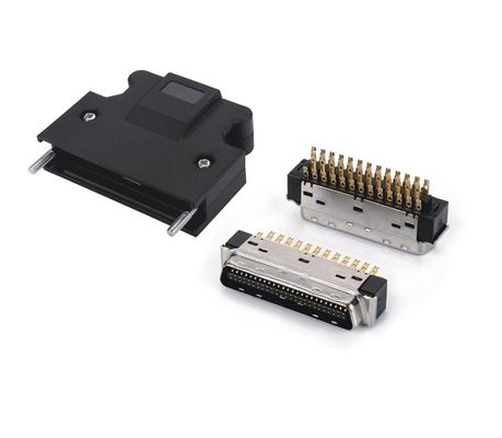 SCSI সংযোগকারী 14 20 26 36 50pin Solder পুরুষ SCSI সংযোগকারী স্ক্রু সহ প্রকার