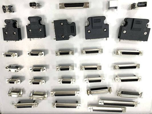 SCSI সংযোগকারী 14 20 26 36 50pin Solder পুরুষ SCSI সংযোগকারী স্ক্রু সহ প্রকার
