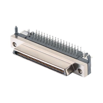জিংক খাদ শেল উপাদান 68 পিন SCSI সংযোগকারী Solder প্রকার VHDCI HPCN পুরুষ