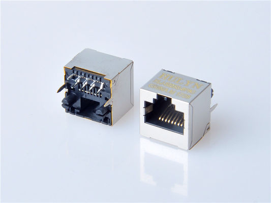 8p8c RJ45 জ্যাক সংযোগকারী পিসিবি মাউন্ট নেটওয়ার্ক সকেট ইন্টারনেটের জন্য মডুলার তামা খাদ