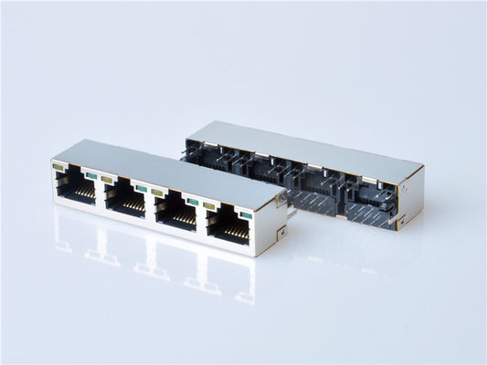 8p8c RJ45 জ্যাক সংযোগকারী পিসিবি মাউন্ট নেটওয়ার্ক সকেট ইন্টারনেটের জন্য মডুলার তামা খাদ