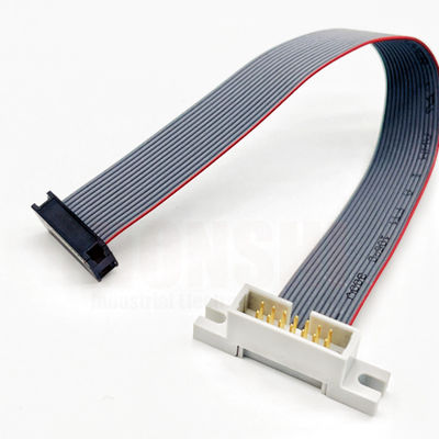 আইডিসি রিবন ফ্ল্যাট ক্যাবল সমন্বয় UL2651 28AWG টিনযুক্ত তামার তারের কন্ডাক্টর সহ