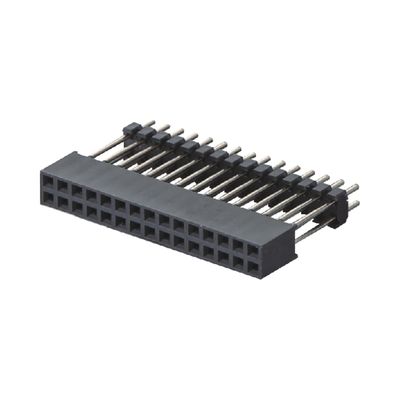 2.0mm পিচ ডুয়াল সারি 180 ডিগ্রী বোর্ড থেকে বোর্ড সংযোগকারী মহিলা পিন হেডার সংযোগকারী