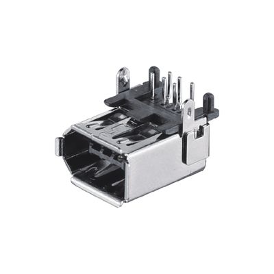 SM-6P পুরুষ CN3 সার্ভার I / O সংযোগকারী IEEE 1394 মহিলা সংযোগকারী সোল্ডার প্রকার