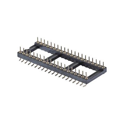 মেশিনযুক্ত মহিলা হেডার 2.54mm H7.0mm দৈর্ঘ্য 10.0mm সোজা 1-40Pin PCB সংযোগকারী