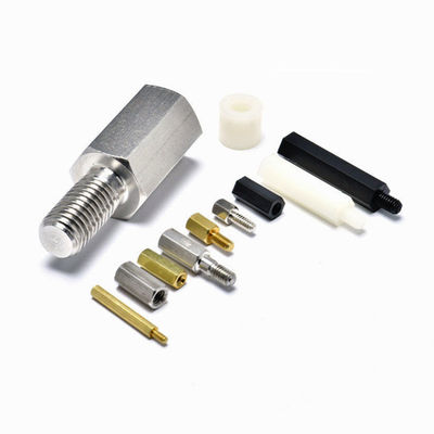 মেট্রিক থ্রেড অভ্যন্তরীণ বহিরাগত knurled স্ট্যান্ডঅফ কাস্টমাইজড সঙ্গে পুরুষ ব্রাস স্পেসার studs