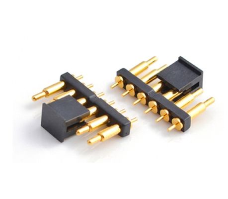 DC12V পোগো পিন সংযোগকারী 2.54 মিমি 2 পিন পুরুষ ক্যাপ সঙ্গে পোগপিন একক সারি ডান কোণ ডুব