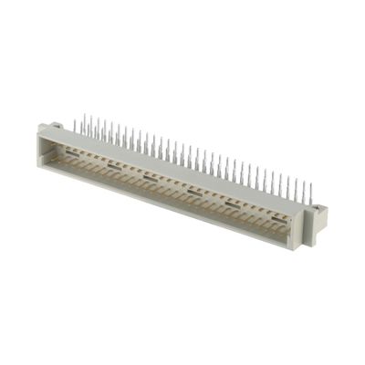 2.54mm DIN 41612 সংযোগকারী 64 পিন ডান কোণ মহিলা পিন গর্ত মাধ্যমে 3 সারি সংযোগকারী
