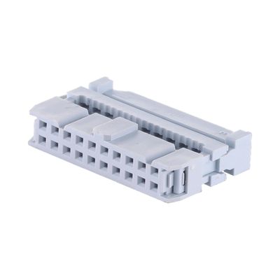 2.54mm পিচ আইডিসি ইজেক্টর হেডার সংযোগকারী 1.27mm 2651 28awg ফ্ল্যাট ক্যাবলের জন্য