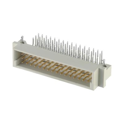 ডিআইপি পুরুষ সংযোগকারী Din 41612 2.54mm হোল 3 সারি উল্লম্ব PCB সংযোগকারী মাধ্যমে