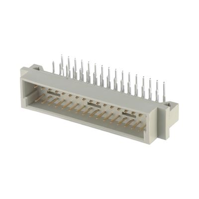 ডিআইপি পুরুষ সংযোগকারী Din 41612 2.54mm হোল 3 সারি উল্লম্ব PCB সংযোগকারী মাধ্যমে