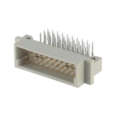ডিআইপি পুরুষ সংযোগকারী Din 41612 2.54mm হোল 3 সারি উল্লম্ব PCB সংযোগকারী মাধ্যমে