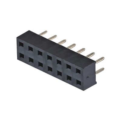 2.0mm H4.3 4.6mm মহিলা পিন হেডার সংযোগকারী ডান কোণ 90 ডিগ্রী 2x2 2x40pin