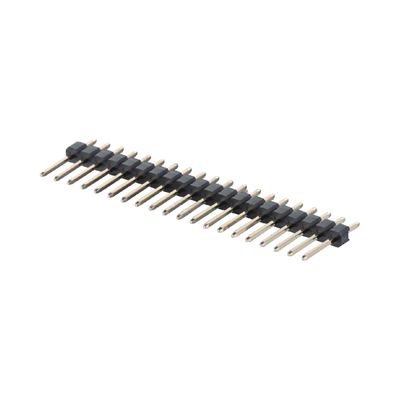 DIN টাইপ 2.0mm পিচ পিন হেডার সংযোগকারী সোজা 2 - 40 পিন একক সারি সংযোগকারী