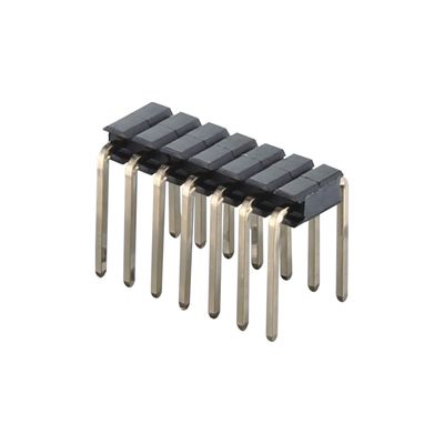 DIN টাইপ 2.0mm পিচ পিন হেডার সংযোগকারী সোজা 2 - 40 পিন একক সারি সংযোগকারী