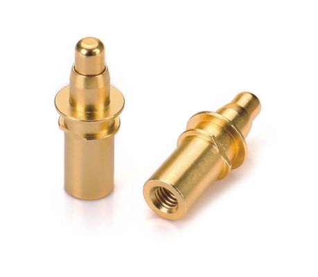DC12V 2A 6.0mm POGO পিন SMT গোল্ড প্ল্যাটেড Pogo পিন প্যাড ব্রাস সংযোগকারী
