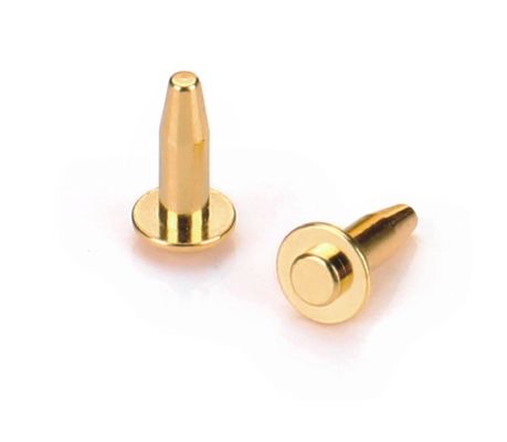 2.0mm H3.8mm পোগো পিন সংযোগকারী SMD টাইপ মেটাল পোগো পিন প্যাড কাস্টমাইজড ব্যাসার্ধ