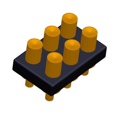 2.54mm H2.5 2x7Pin পোগো পিন সংযোগকারী ব্রাস স্প্রিং লোড ইলেকট্রনিক স্ট্রেইট ডিপ PCB