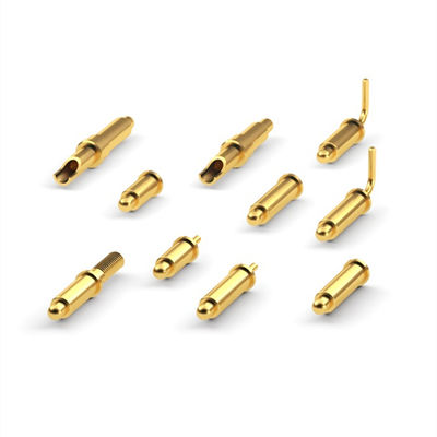কাস্টমাইজড 120g±20% স্প্রিং ফোর্স DC12V ব্রাস পোগো পিন থ্রু হোল সংযোগের জন্য