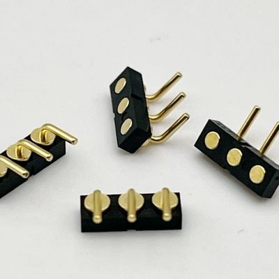 3p 2.54mm স্প্রিং লোড মহিলা বল প্লঞ্জার চৌম্বকীয় পোগো পিন সংযোগকারী