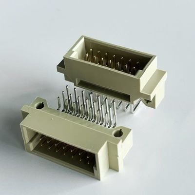 2.54mm Din 41612 সংযোগকারী 21 অবস্থান ডান কোণ পুরুষ 3x7 পিন ইউরোকার্ড সংযোগকারী