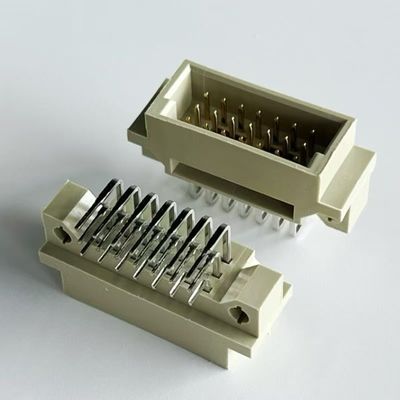 2.54mm Din 41612 সংযোগকারী 21 অবস্থান ডান কোণ পুরুষ 3x7 পিন ইউরোকার্ড সংযোগকারী