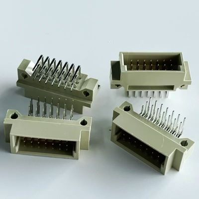 2.54mm Din 41612 সংযোগকারী 21 অবস্থান ডান কোণ পুরুষ 3x7 পিন ইউরোকার্ড সংযোগকারী
