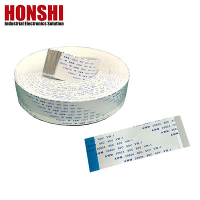 UL20624 1.25mm 8Pin FFC রিবন ক্যাবল 80C 60V 100mm রিবন নমনীয় ফ্ল্যাট ক্যাবল