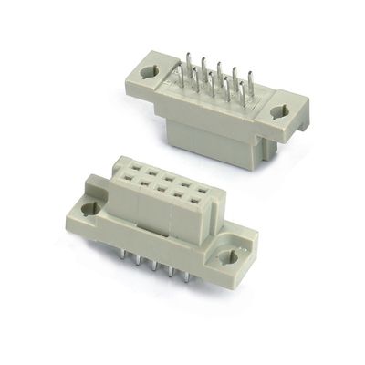 DIN 41612 সংযোগকারী 2 সারি 10 পিন মহিলা পিন সোজা গর্ত 2x5 মাধ্যমে পিচ 2.54mm DIP
