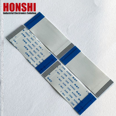 ফ্ল্যাট ফ্লেক্সিবল ক্যাবল ওয়্যারিং হার্ন 0.5MM পিচ 4P-68P বিপরীত 60/100/150/200MM FFC ক্যাবল