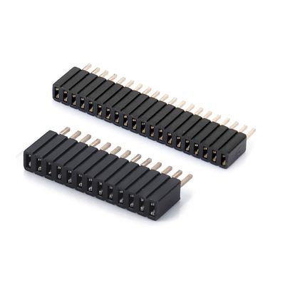 1.0 মহিলা হেডার ডিপ ডাবল সারি সোজা PA6T কালো 2pin-100pin বোর্ড থেকে বোর্ড সংযোগকারী