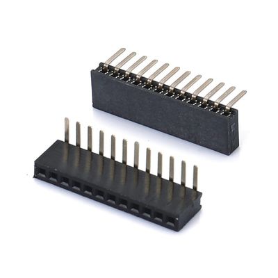 1.0 মহিলা হেডার ডিপ ডাবল সারি সোজা PA6T কালো 2pin-100pin বোর্ড থেকে বোর্ড সংযোগকারী