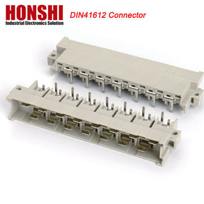 5.08mm DIN 41612 সংযোগকারী 2 সারি 15P মহিলা পাওয়ার টাইপ PCB উল্লম্ব মহিলা 7+8 P 15Pin