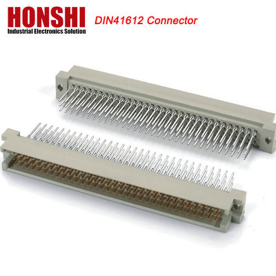 5.08mm DIN 41612 সংযোগকারী 2 সারি 15P মহিলা পাওয়ার টাইপ PCB উল্লম্ব মহিলা 7+8 P 15Pin