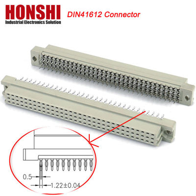 2.54mm Euro DIN 41612 সংযোগকারী মহিলা আইডিসি টাইপ 3row 64P 96P PCB বোর্ডের জন্য সংযোগকারী